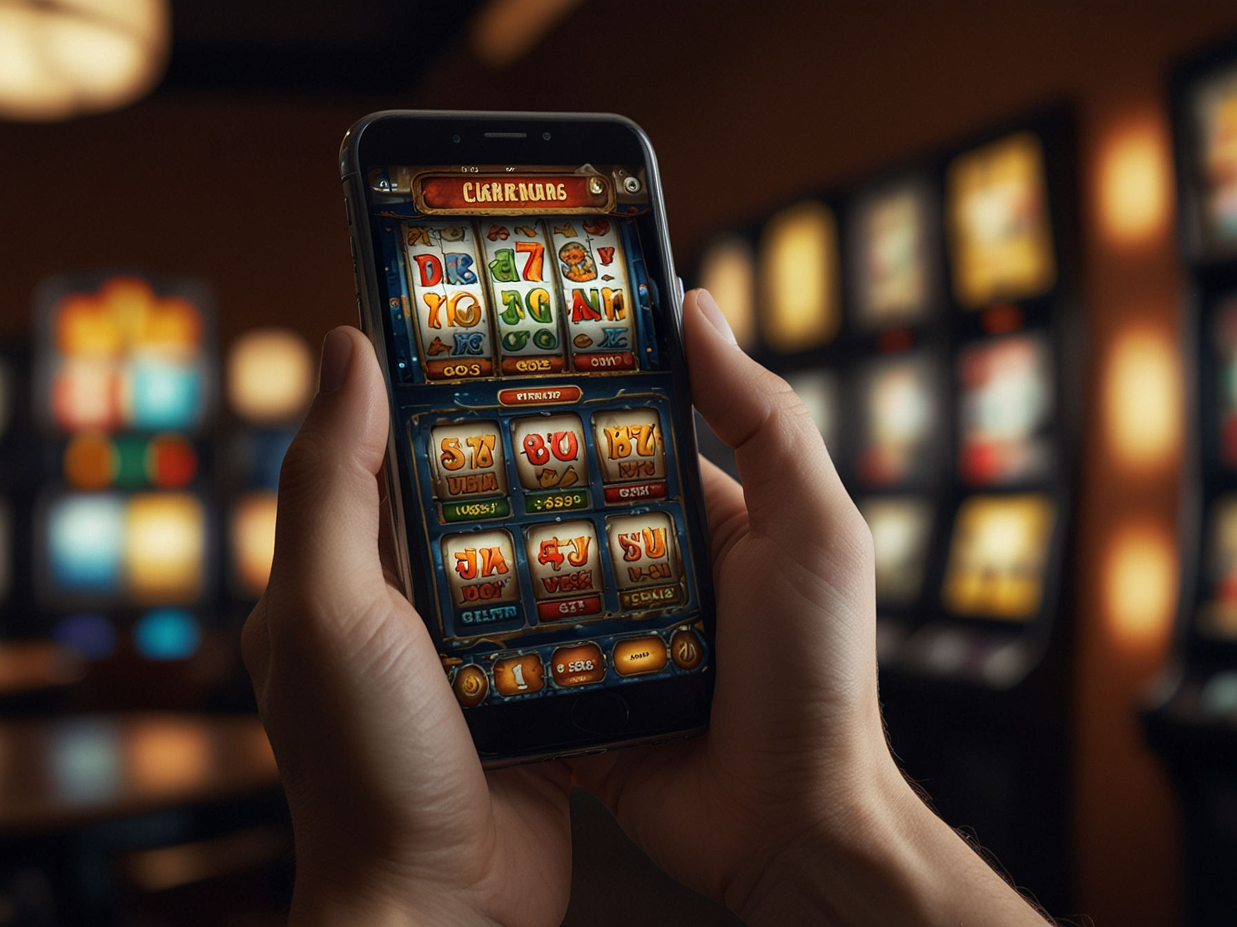 Mobile browser playing slots